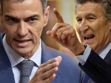 Fotomontaje de Pedro Sánchez y Alberto Núñez Feijóo