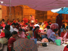 Mercado de las mujeres en Nepal