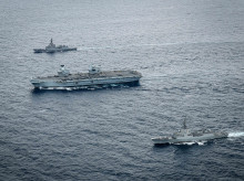 El destructor HMAS ‘Sydney’ australiano, el portaaviones británico HMS ‘Prince of Wales’ y fragata ‘Méndez Núñez