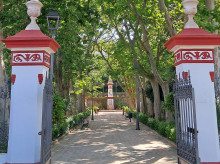 Entrada la Jardín de las Piletas de Sanlúcar de Barrameda