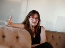 Soraya Rodríguez en un momento de la entrevista