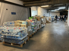 Toneladas de material recogido para los afectados de la dana de Valencia en Pozuelo