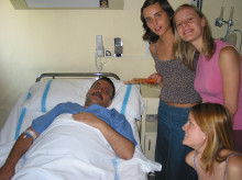 Hora de visita en un hospital