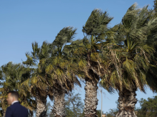 Imagen de archivo de un episodio de viento en la Comunidad Valenciana