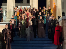 Desfile Mancini Costura 'A Julio Romero de Torres', en el Templo Romano