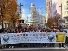 Policía y Guardia Civil se manifiestan en Madrid