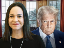 María Corina machado y Donald Trump en el despacho Oval
