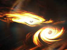 Ilustración de dos agujeros negros en proceso de colisión

REMITIDA / HANDOUT por MARK MYERS/OZGRAV
Fotografía remitida a medios de comunicación exclusivamente para ilustrar la noticia a la que hace referencia la imagen, y citando la procedencia de la imagen en la firma
21/1/2022