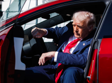 Trump poco después de su llegada a la Casa Blanca