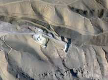 Esta imagen satelital tomada el 23 de febrero de 2026 muestra una vista de una base de misiles en Tabriz, en el noroeste de Irán