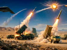 Recreación de algunos de los sistemas de armas que Estados Unidos utiliza en sus ataques contra Irán