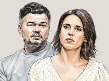 Ilustración de Gebriel Rufián e Irene Montero
