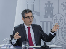El ministro de Justicia, Félix Bolaños, el martes en la Moncloa
