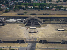 Vista aérea Teotihuacán, México