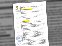 Una de las grabaciones intervenidas a la trama por parte de la Guardia Civil