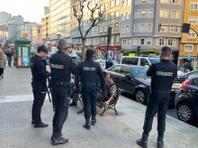 Pelea en la ronda de Outeiro, el pasado mes de abril