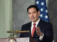 El secretario Estado estadounidense, Marco Rubio, ofrece una rueda de prensa conjunta con el mismo ministro de Asuntos exteriores de la India, Subrahmanyam Jaishankar
