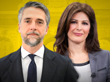 Los periodistas Carlos Franganillo y Lara Síscar