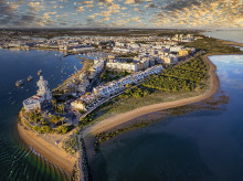 Vista aérea de Isla Cristina, en Huelva