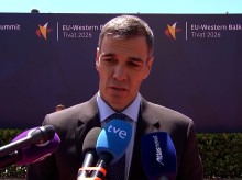 Sánchez a su llegada a la cumbre de Primeros Ministros en Montenegro