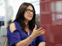 Sonia Casas, durante la entrevista con El Debate