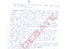 Carta de Gonzalo Arroyo al Papa