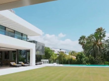 Vistazo de la casa de Haaland con vistas al Mediterráneo