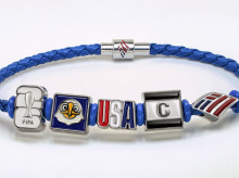 Pulsera del Mundial que se reparte gratis en los puestos de Bank of America