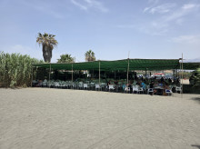Merendero situado en una playa virgen de la Axarquía malagueña