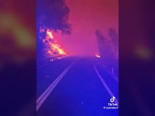 Fotograma del vídeo subido por los bomberos forestales