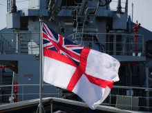Un buque de guerra británico