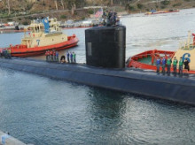 El submarino de ataque rápido USS Alexandria (SSN-757)