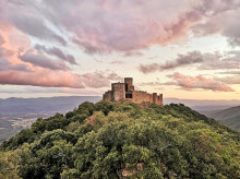 Vista panorámica del castillo de Montsoriu