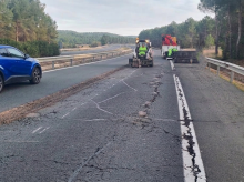 Con la carreteras destrozadas es difícil hablar de seguridad vial