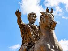 Estatua ecuestre de Marco Aurelio, en Roma