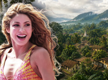Shakira en medio de un imaginario Macondo