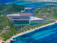 Vista aérea del Parque Natural de Ses Salines