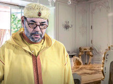 El interior del castillo de Betz y Mohamed VI