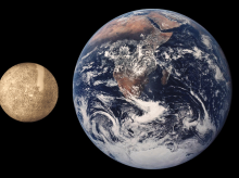 Comparación entre Mercurio y la Tierra