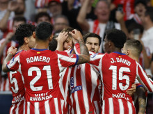 El Atlético de Madrid venció 4-0 a Osasuna en el Metropolitano