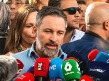 El presidente de Vox, durante la II Marcha por la Dignidad de España