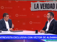Antonio Naranjo, durante su entrevista con Víctor de Aldama 'El análisis: Diario de la Noche'