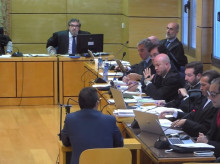 El investigador de la UCO durante la quinta sesión del juicio