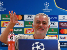 José Mourinho, en la rueda de prensa previa al partido de Champions frente a la Roma