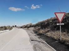 Imagen de la carretera abandonada