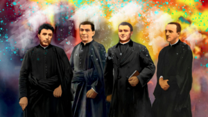 Francisco Cástor Sojo López, Millán Garde Serrano, Manuel Galcerá Videllet y Aquilino Pastor Cambero