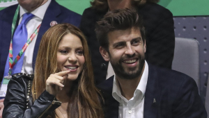Shakira y Gerard Piqué, en la Copa Davis, en Madrid
