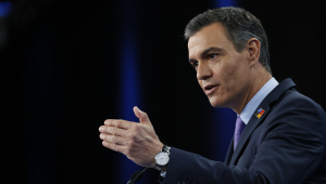 Pedro Sánchez en la clausura de la OTAN