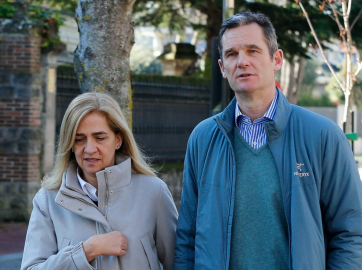 Iñaki Urdangarin y la Infanta Cristina, una imagen de 2019