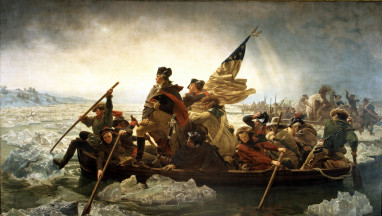 Washington cruzando el Delaware por Emanuel Leutze, 1851, Museo Metropolitano de Arte